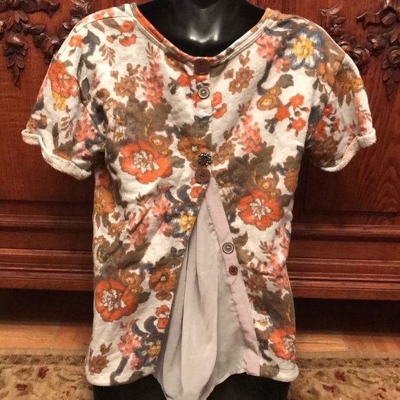 Anthropologie Saturday Sunday floral open back top - Picture 5 of 5